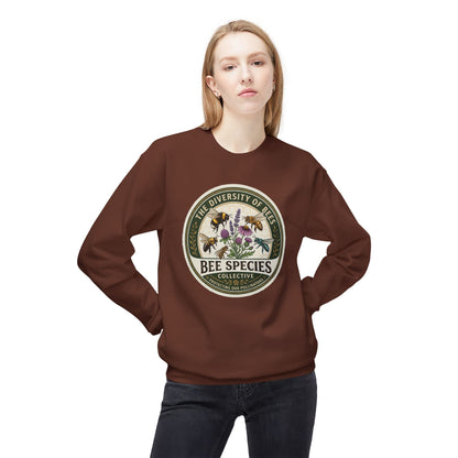 Bee Species Crewneck Sweatshirt — The Diversity of Bees Floral Nature Graphic