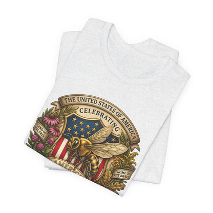 Celebrating America 250th Anniversary Bee Emblem