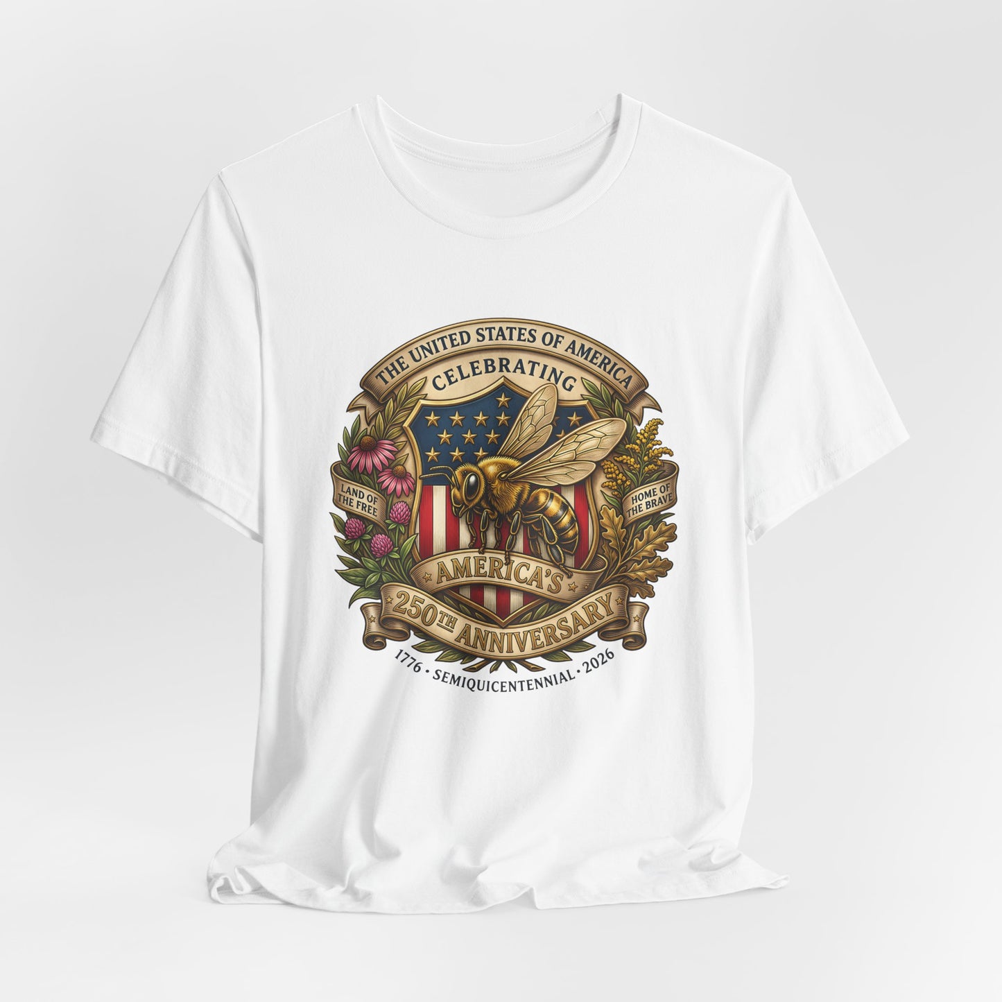 Celebrating America 250th Anniversary Bee Emblem