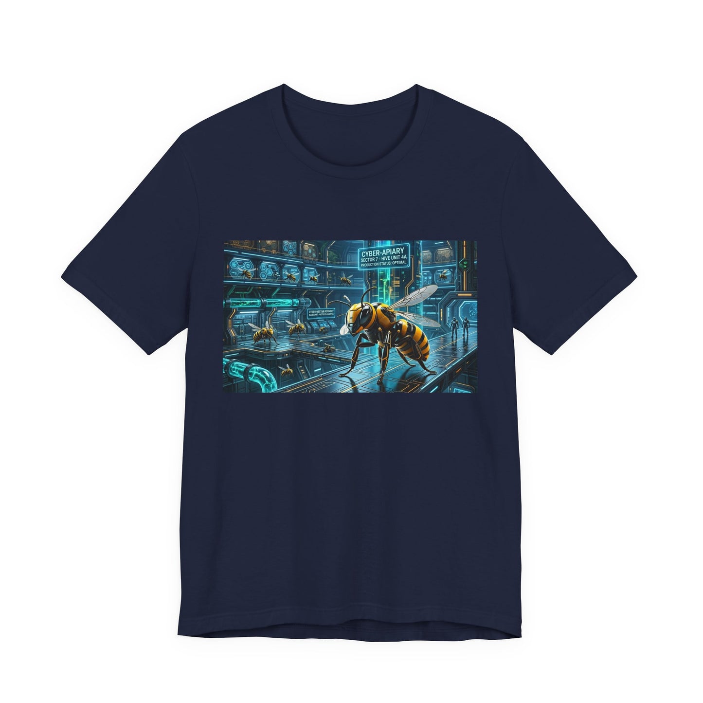 Neon Futuristic Wasp City Graphic Tee