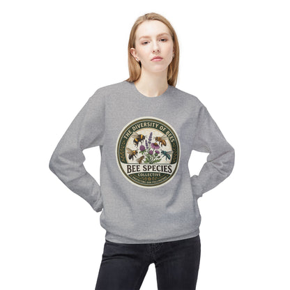Bee Species Crewneck Sweatshirt — The Diversity of Bees Floral Nature Graphic