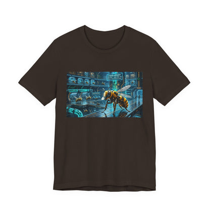 Neon Futuristic Wasp City Graphic Tee