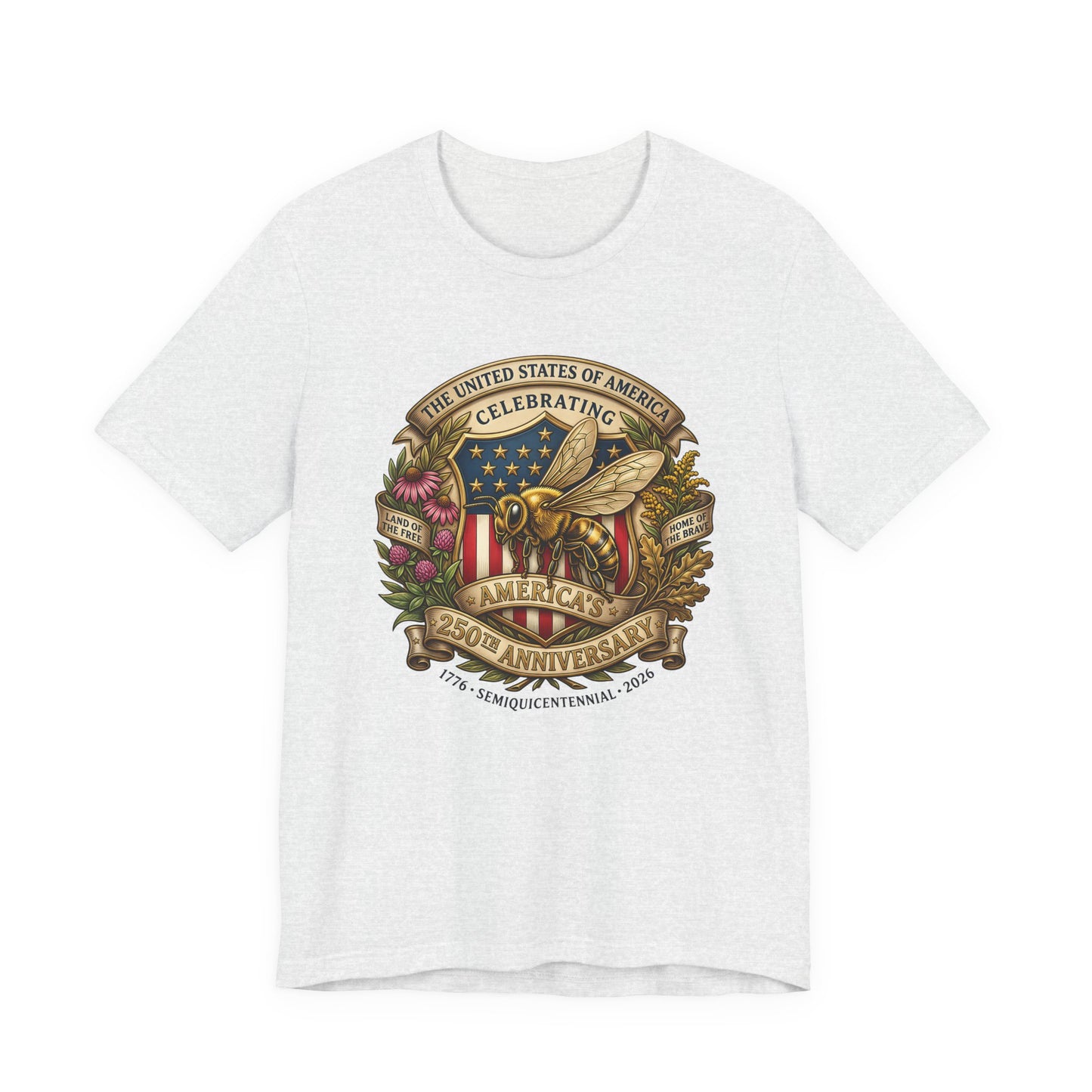 Celebrating America 250th Anniversary Bee Emblem