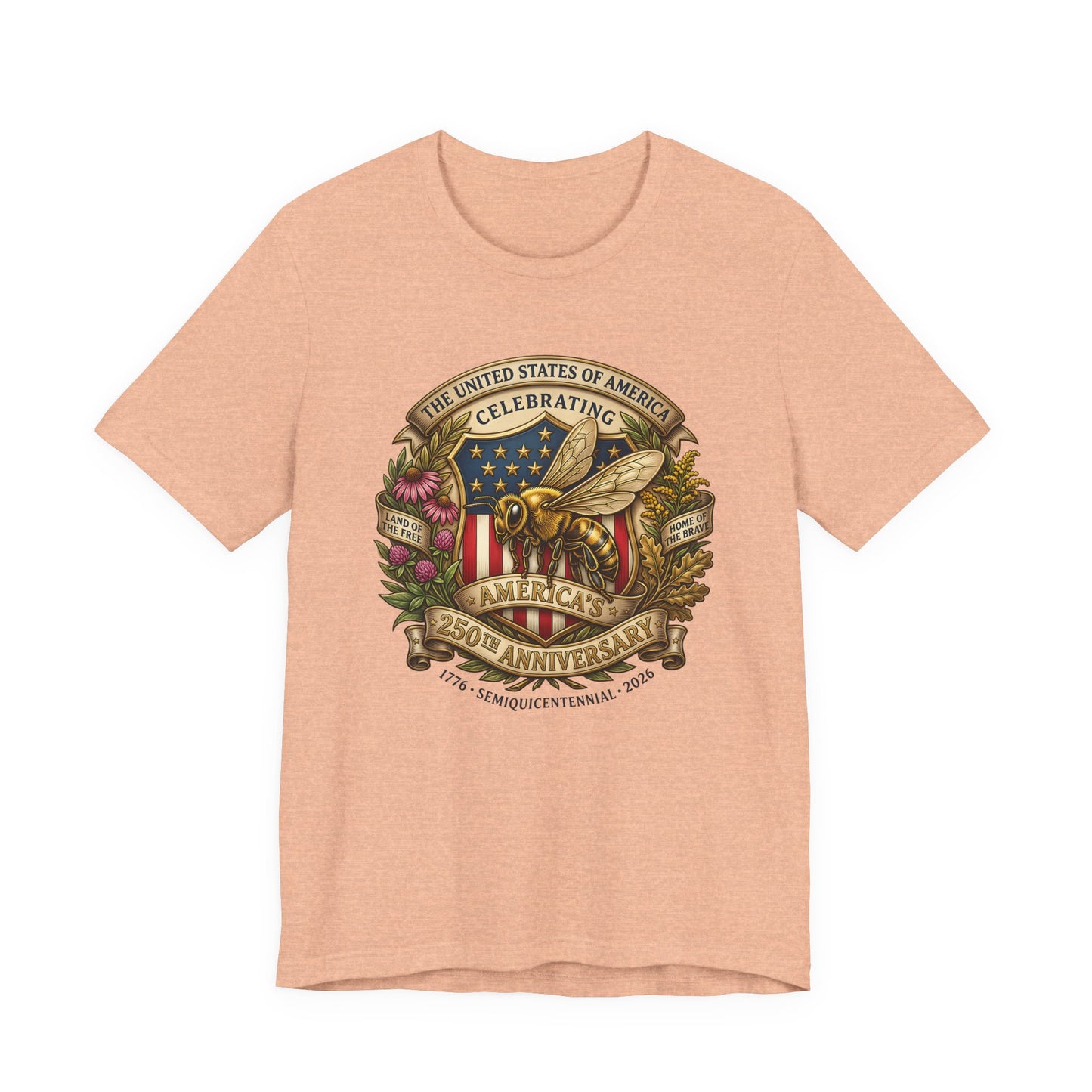 Celebrating America 250th Anniversary Bee Emblem