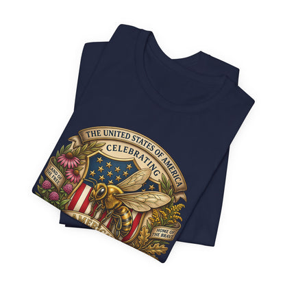 Celebrating America 250th Anniversary Bee Emblem