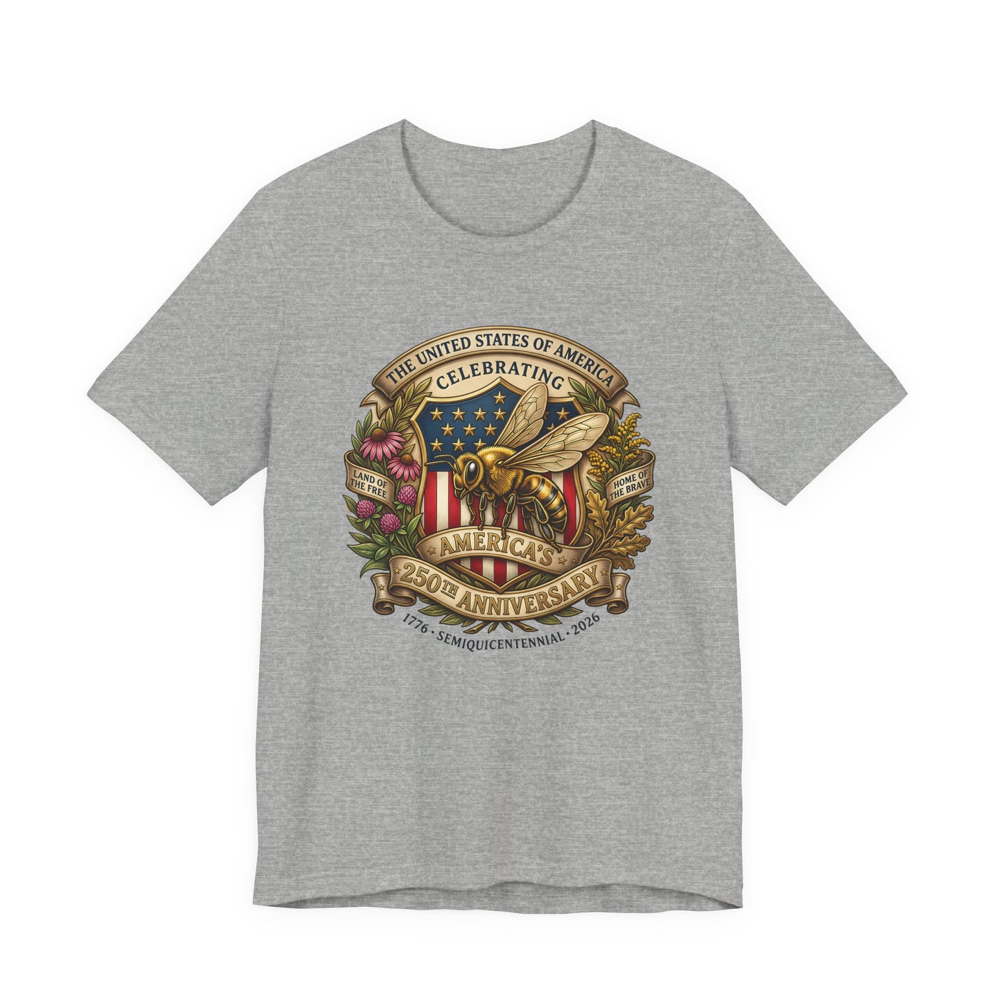 Celebrating America 250th Anniversary Bee Emblem