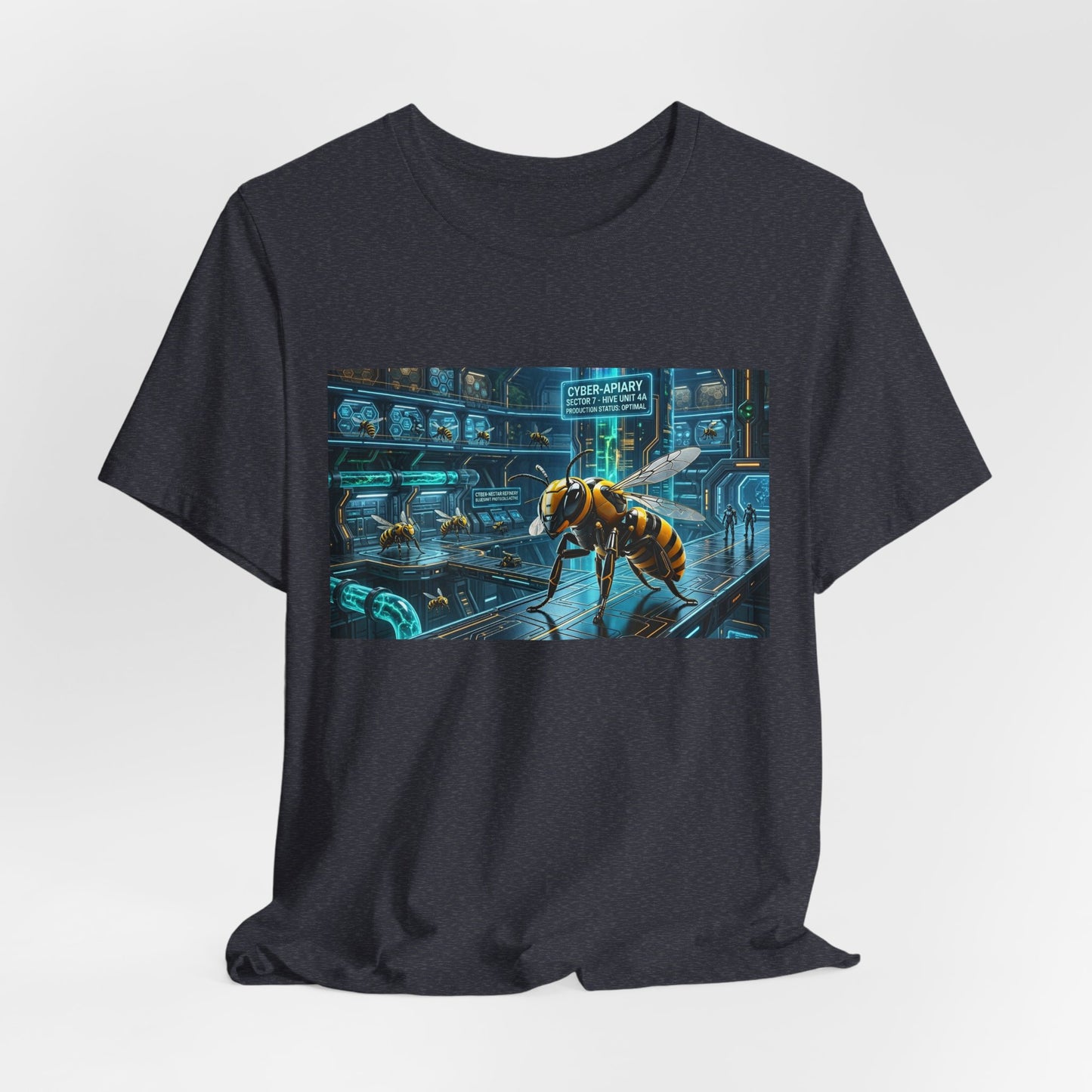 Neon Futuristic Wasp City Graphic Tee