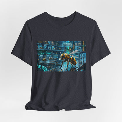 Neon Futuristic Wasp City Graphic Tee