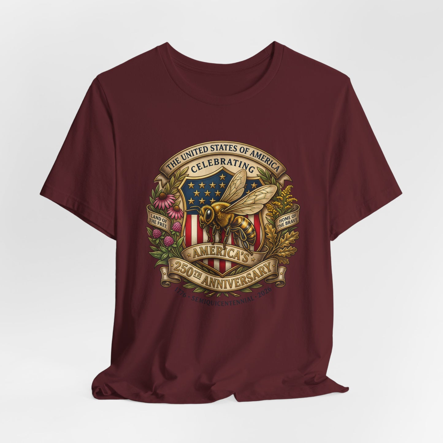 Celebrating America 250th Anniversary Bee Emblem