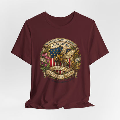 Celebrating America 250th Anniversary Bee Emblem
