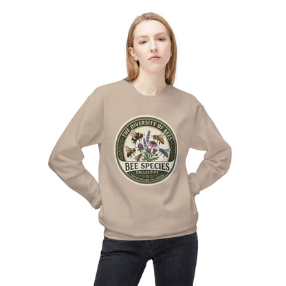 Bee Species Crewneck Sweatshirt — The Diversity of Bees Floral Nature Graphic