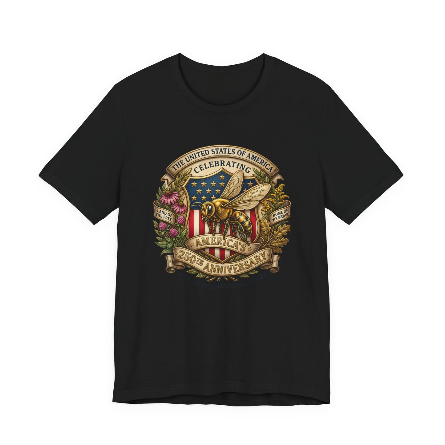 Celebrating America 250th Anniversary Bee Emblem