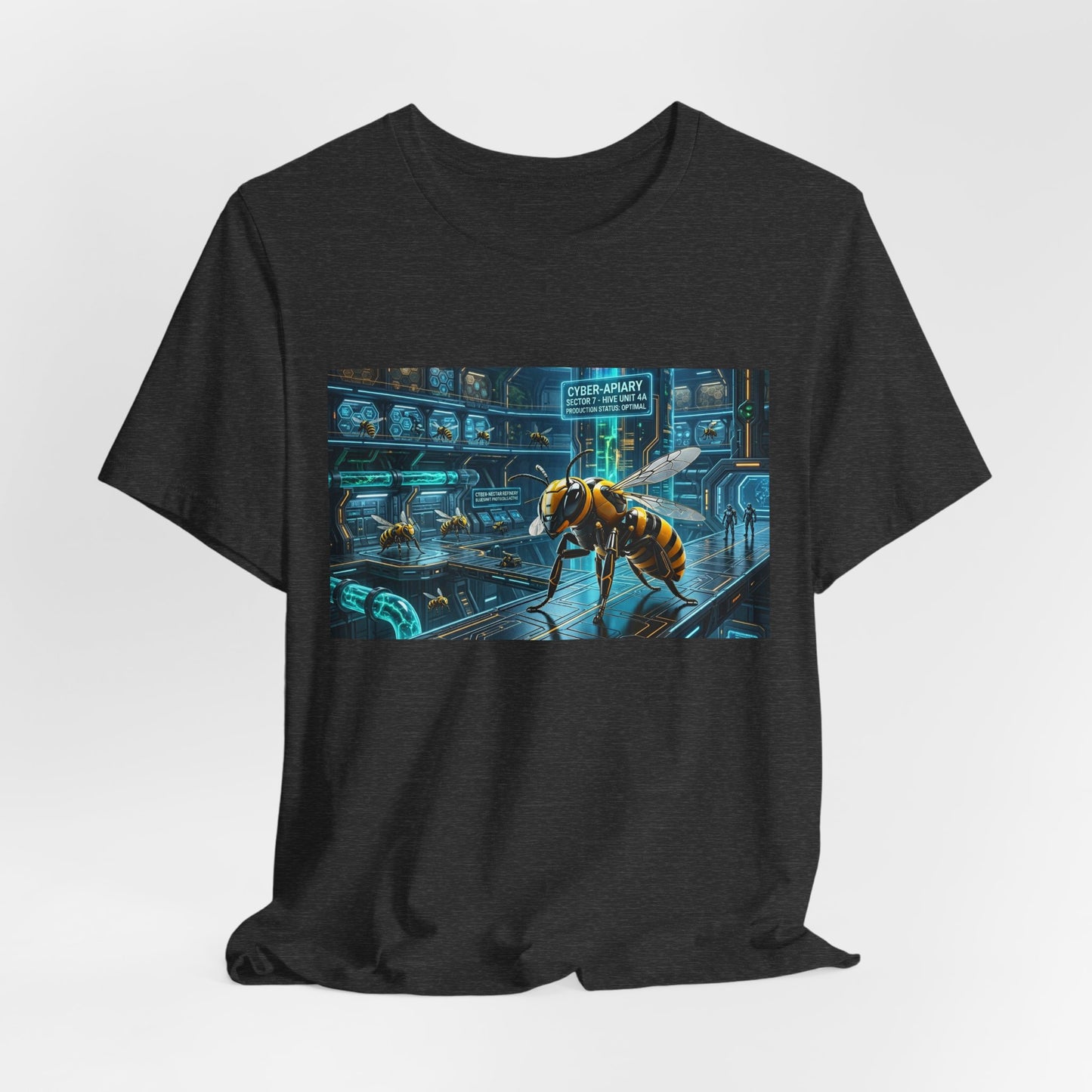Neon Futuristic Wasp City Graphic Tee