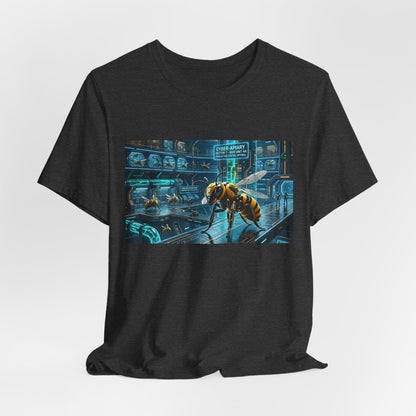 Neon Futuristic Wasp City Graphic Tee