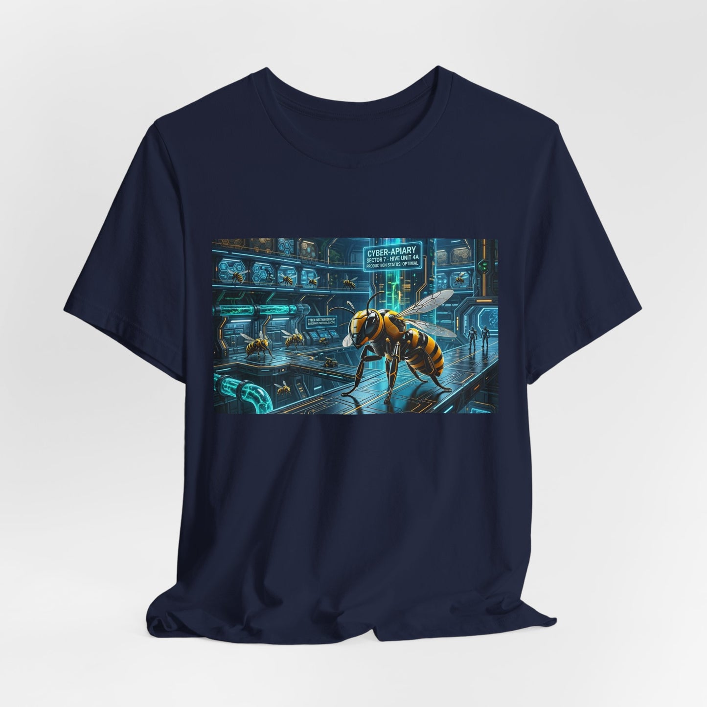Neon Futuristic Wasp City Graphic Tee