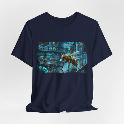 Neon Futuristic Wasp City Graphic Tee