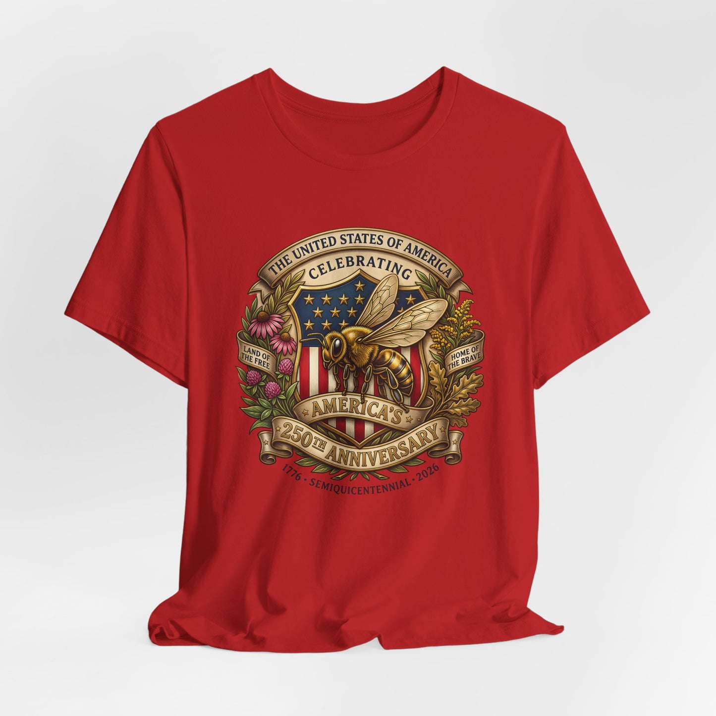 Celebrating America 250th Anniversary Bee Emblem