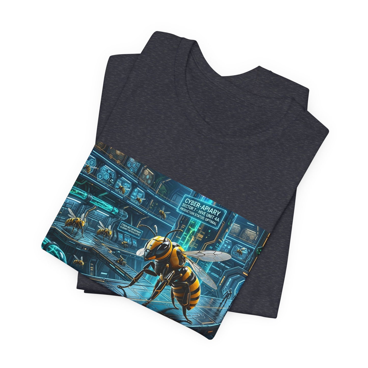 Neon Futuristic Wasp City Graphic Tee