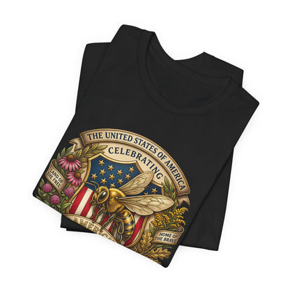 Celebrating America 250th Anniversary Bee Emblem