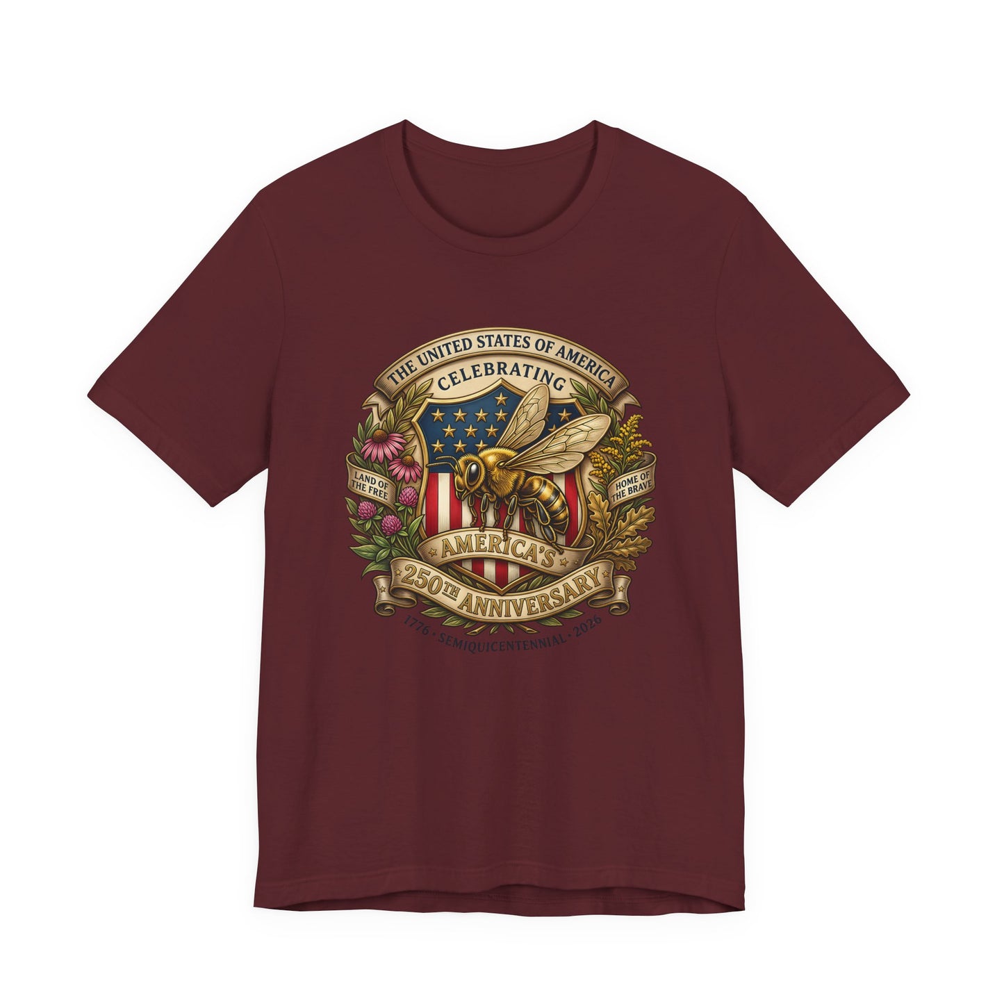 Celebrating America 250th Anniversary Bee Emblem