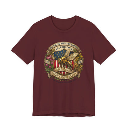 Celebrating America 250th Anniversary Bee Emblem