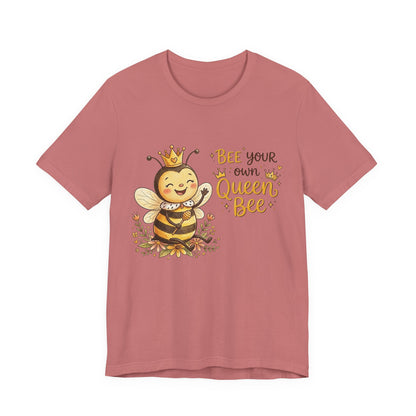 "Bee Your Own Queen Bee" Cute Cartoon Bee Tee