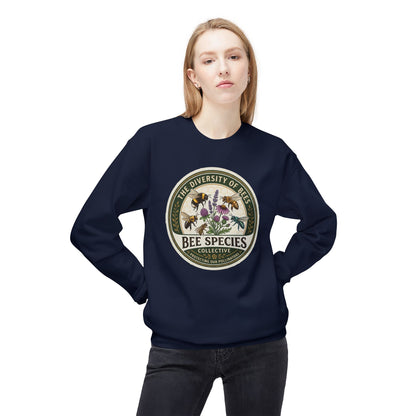 Bee Species Crewneck Sweatshirt — The Diversity of Bees Floral Nature Graphic