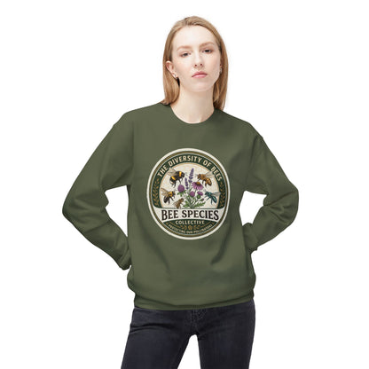 Bee Species Crewneck Sweatshirt — The Diversity of Bees Floral Nature Graphic