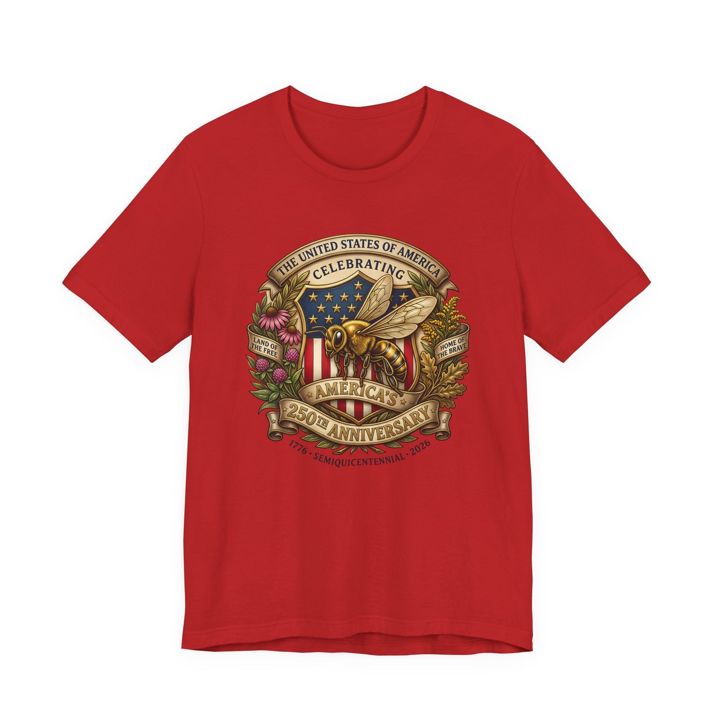 Celebrating America 250th Anniversary Bee Emblem