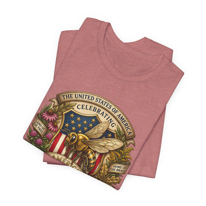 Celebrating America 250th Anniversary Bee Emblem