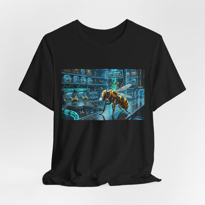 Neon Futuristic Wasp City Graphic Tee