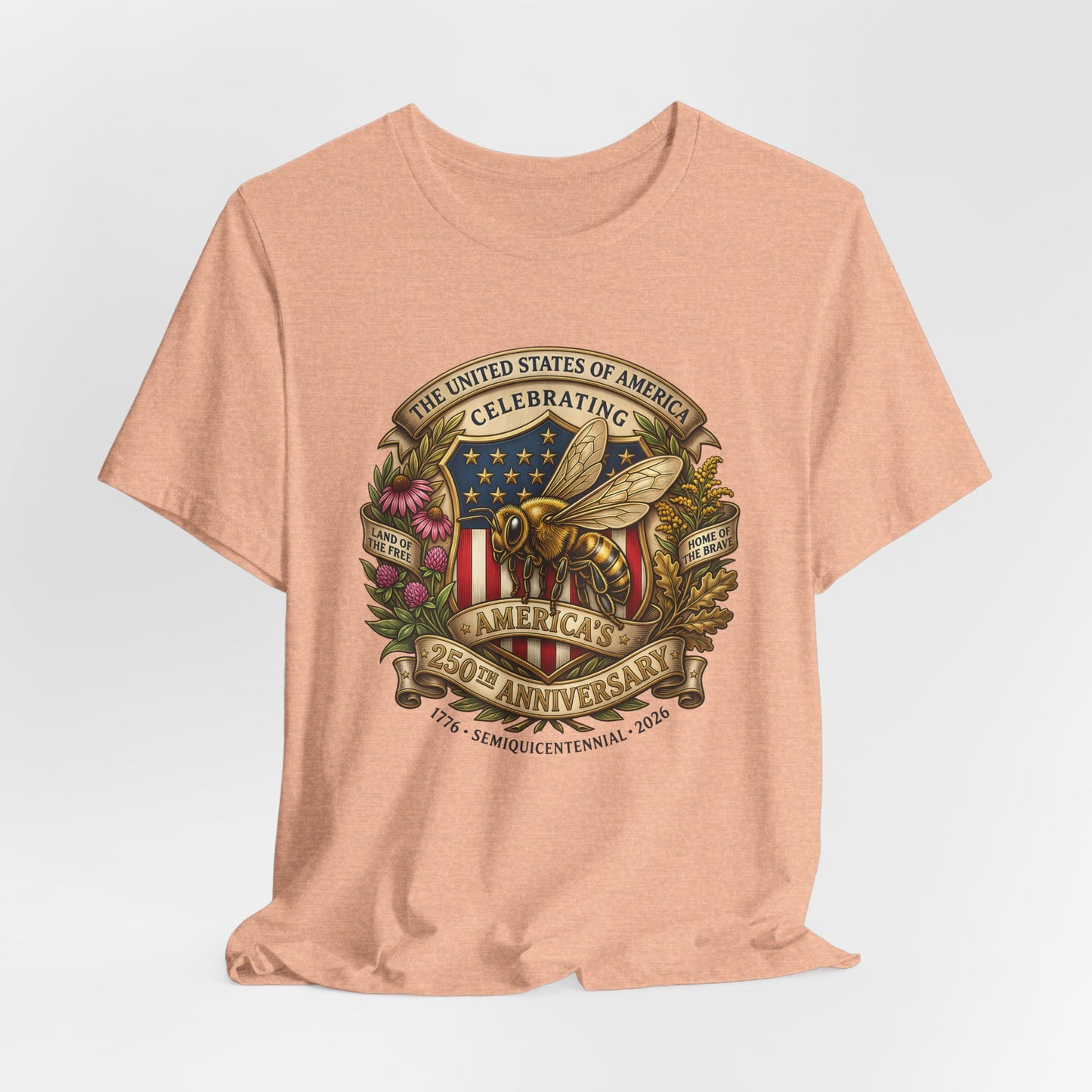 Celebrating America 250th Anniversary Bee Emblem