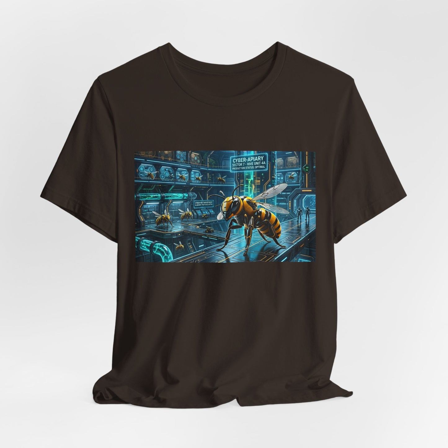 Neon Futuristic Wasp City Graphic Tee