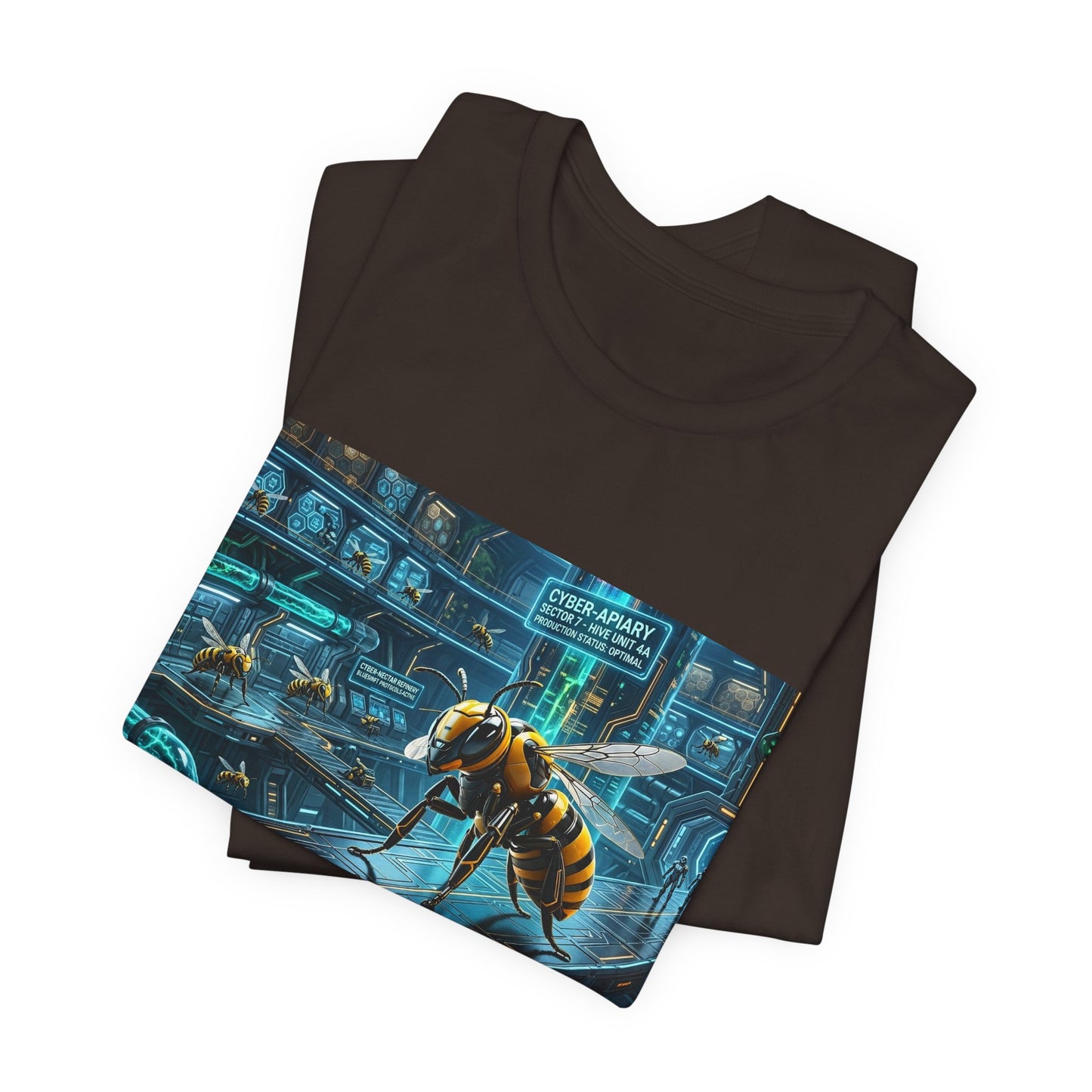 Neon Futuristic Wasp City Graphic Tee