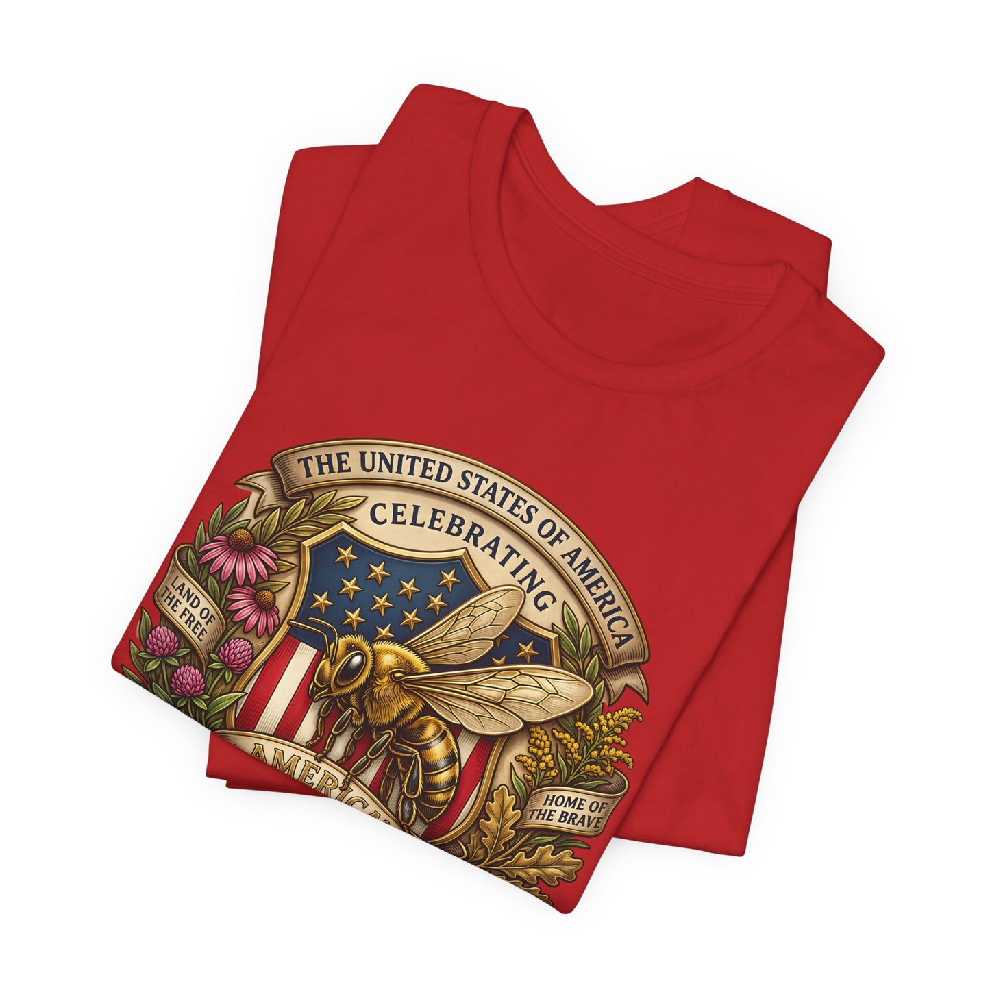 Celebrating America 250th Anniversary Bee Emblem