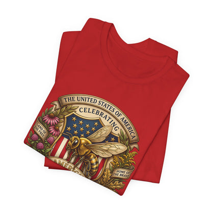 Celebrating America 250th Anniversary Bee Emblem