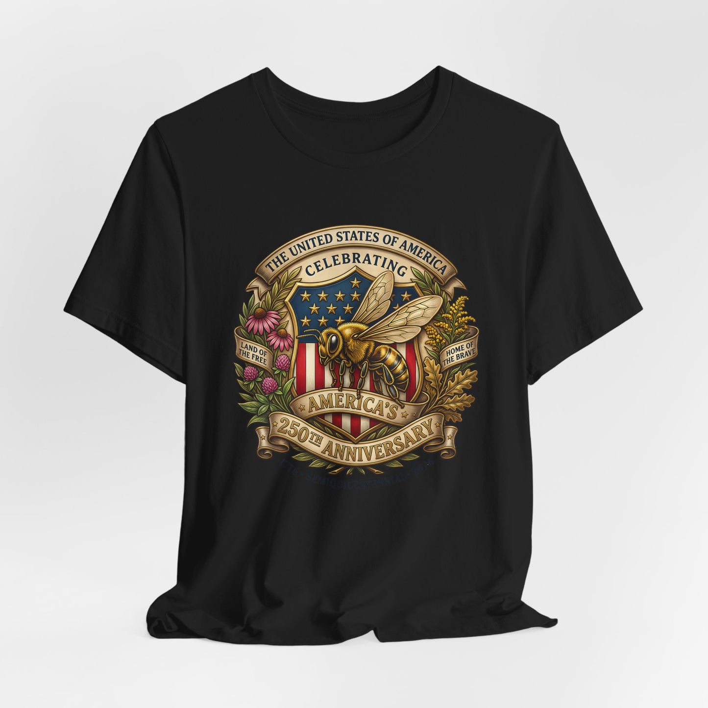 Celebrating America 250th Anniversary Bee Emblem
